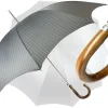 Clearance Il Marchesato Ombrello rigato grigio
