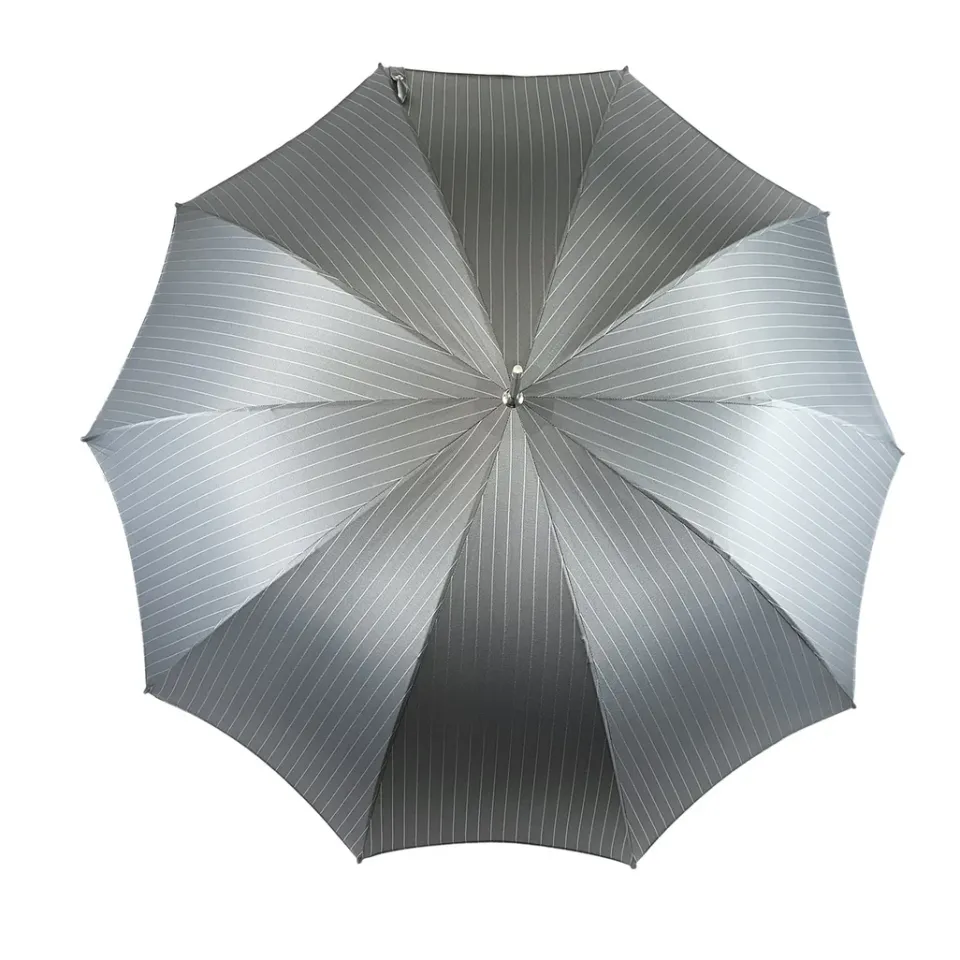Clearance Il Marchesato Ombrello rigato grigio
