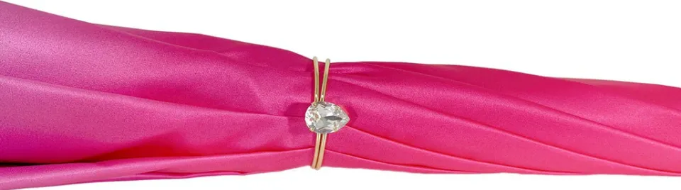 Online Il Marchesato Ombrello rosa con Disegno Rose