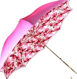 Online Il Marchesato Ombrello Sfumato Fucsia - Esclusivo disegno fiorato