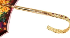 Outlet Il Marchesato Ombrello sfumato fucsia adorabile, nuova esclusiva fiorita il Marchesa