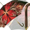 New Il Marchesato Ombrello speciale con fantasia rossa astratta