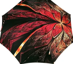 New Il Marchesato Ombrello speciale con fantasia rossa astratta