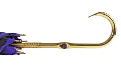 Discount Il Marchesato Originale ombrello viola con fantasia multicolore