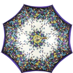 Discount Il Marchesato Originale ombrello viola con fantasia multicolore