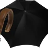 Sale Il Marchesato Oversize Uomini Ombrello Nero Extra Forte Tessuto