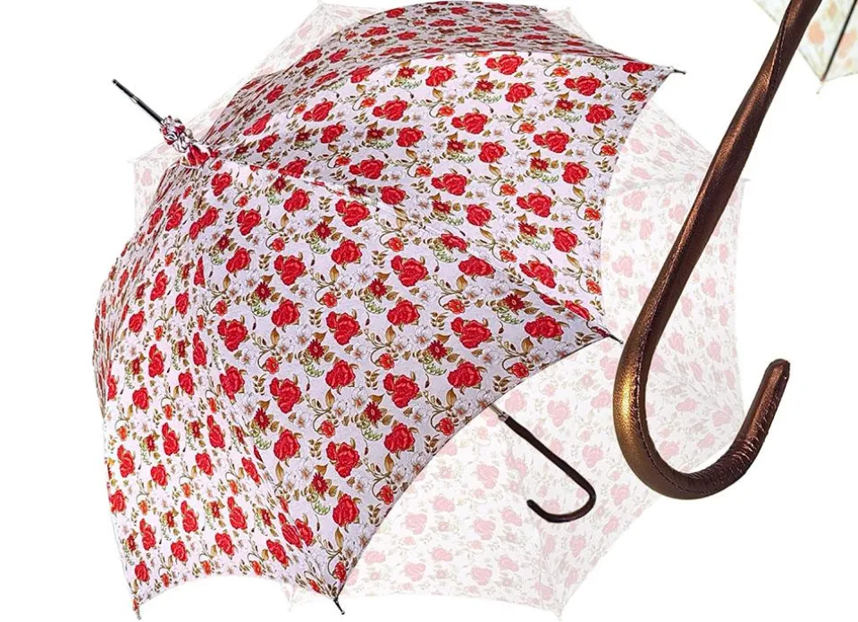 New Il Marchesato Parasole con rose rosse