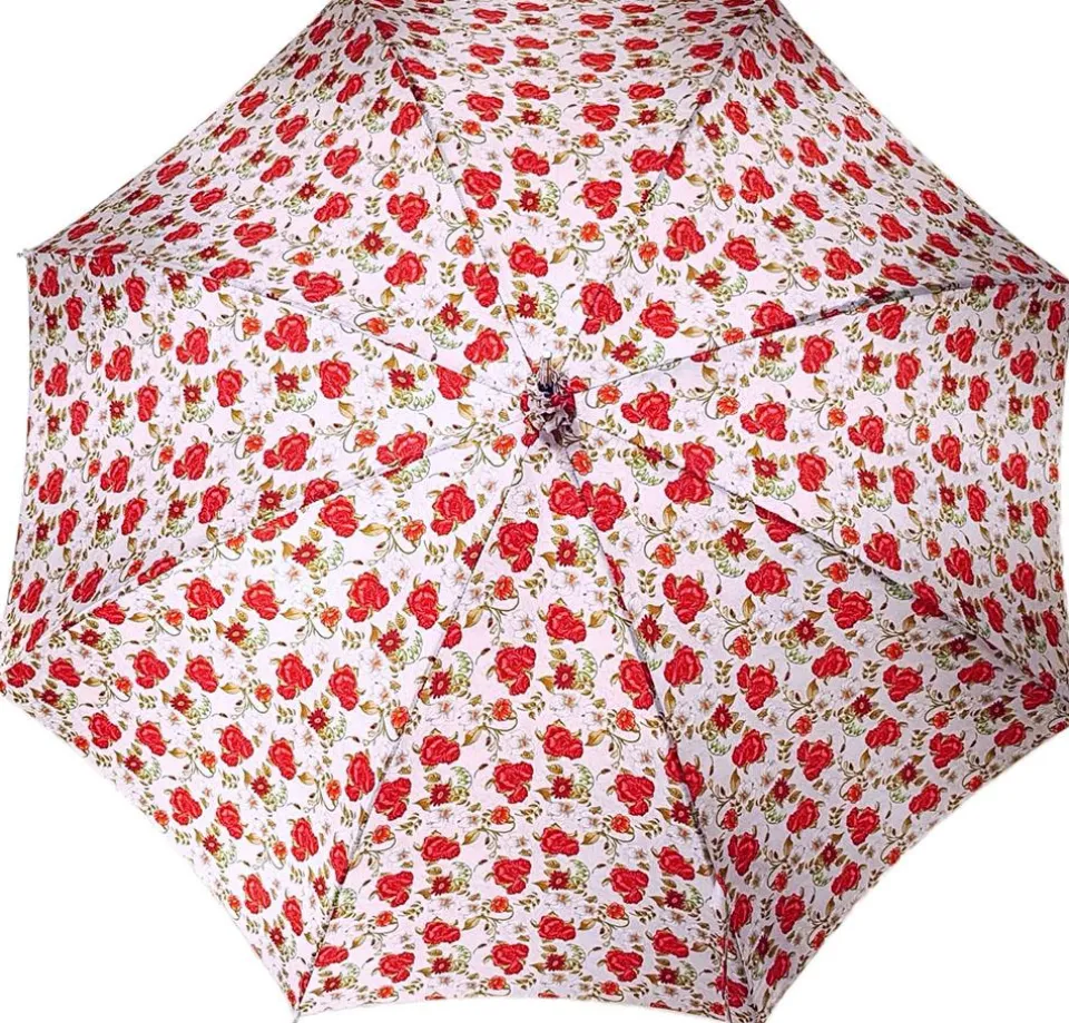 New Il Marchesato Parasole con rose rosse