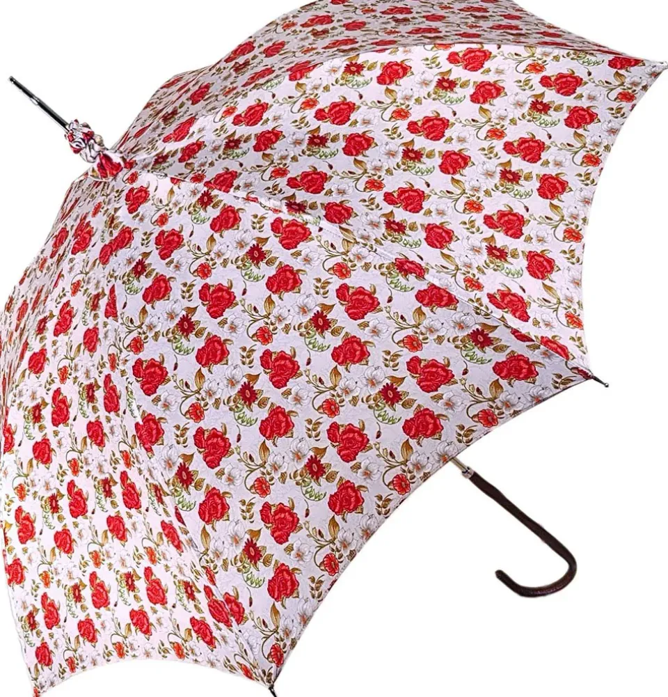 New Il Marchesato Parasole con rose rosse