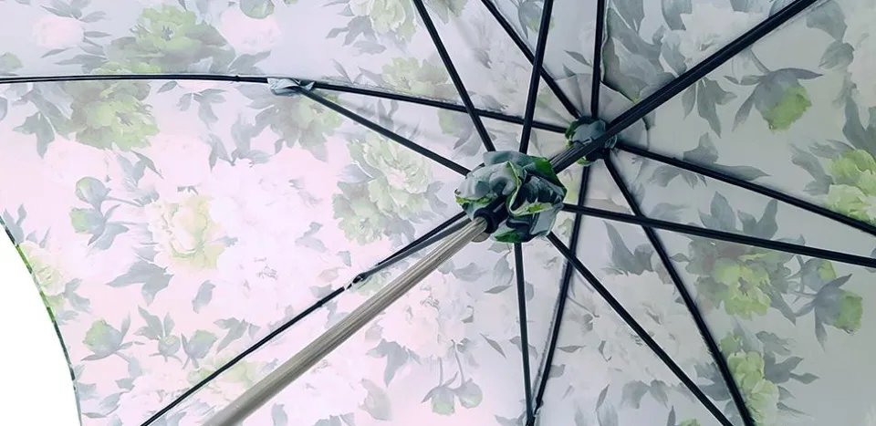 Clearance Il Marchesato Parasole verde floreale