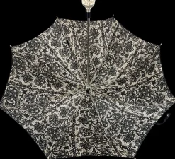 Outlet Il Marchesato Pieghevole doppio ombrello a baldacchino con design in pizzo