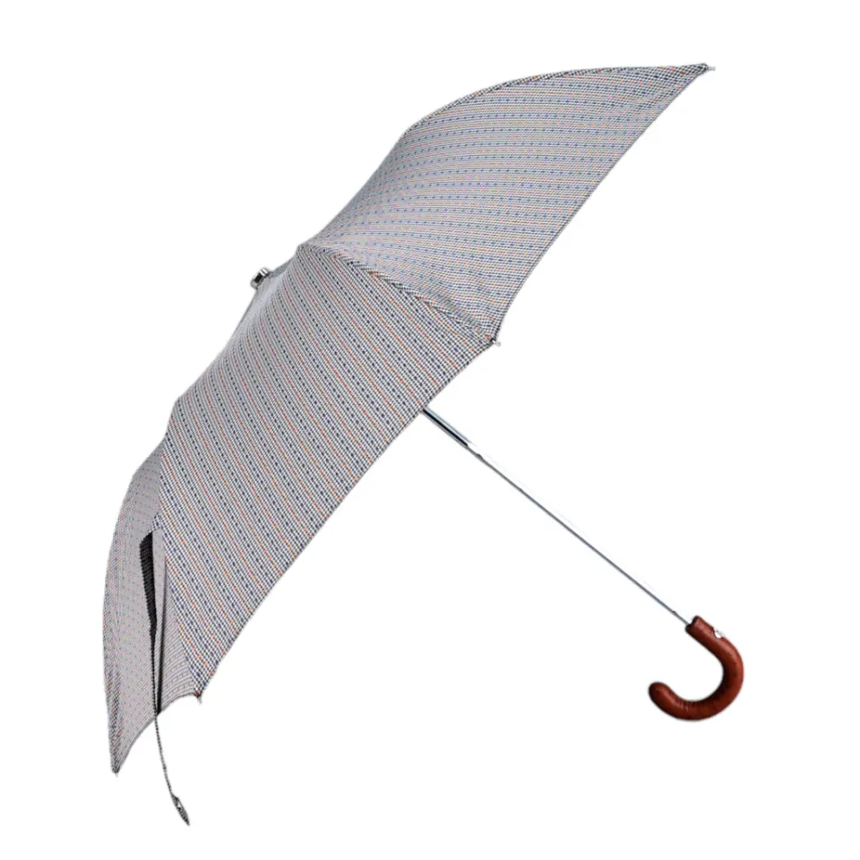 Sale Il Marchesato Polka Dots Jacquard: Foldable Umbrella with Bamboo