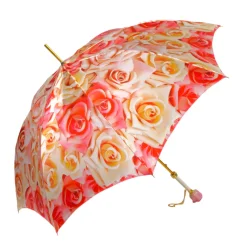 Fashion Il Marchesato Premium Craft Umbrella with Beautiful Hand-Painted Rose Detail