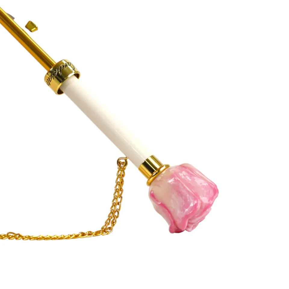 Fashion Il Marchesato Premium Craft Umbrella with Beautiful Hand-Painted Rose Detail
