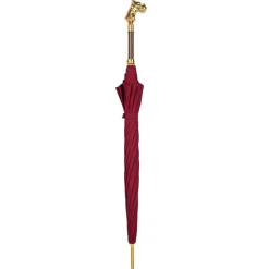 Best Il Marchesato Premium Men's Exclusive Luxury Umbrella with 24K dog handle