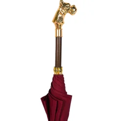 Best Il Marchesato Premium Men's Exclusive Luxury Umbrella with 24K dog handle