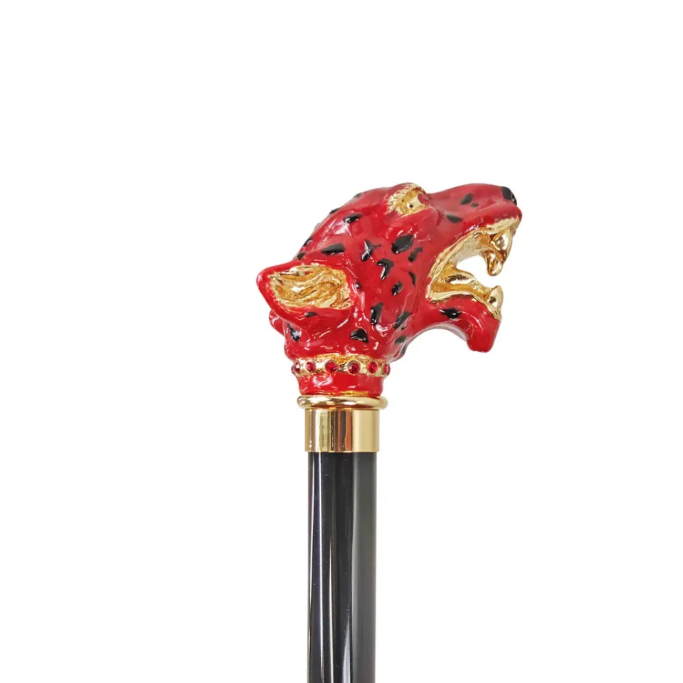 Clearance Il Marchesato Puma artistico in colore rosso con cristalli