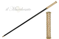 Hot Il Marchesato Regal Crystal Touch: 24K Gold-Plated Walking Sticks with Crystals