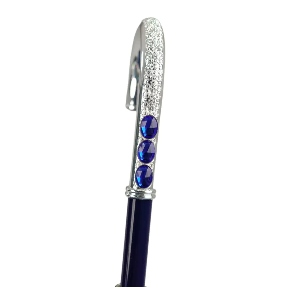 Fashion Il Marchesato Royal Blue Umbrella with Shimmering Crystal Accents for Luxurious Styl