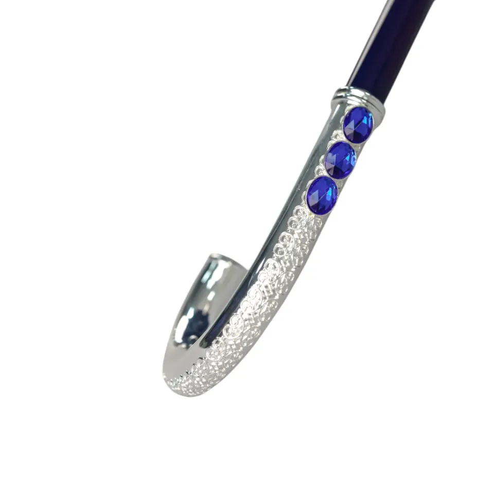 Fashion Il Marchesato Royal Blue Umbrella with Shimmering Crystal Accents for Luxurious Styl