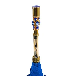 Discount Il Marchesato Sapphire Splendor: Handcrafted Electric Blue Umbrella with Crystal Han