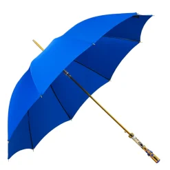 Discount Il Marchesato Sapphire Splendor: Handcrafted Electric Blue Umbrella with Crystal Han