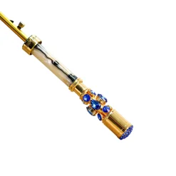 Discount Il Marchesato Sapphire Splendor: Handcrafted Electric Blue Umbrella with Crystal Han