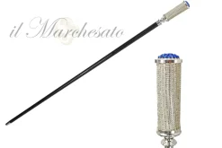 Outlet Il Marchesato 925Silver placcato Mylord con cristalli bianchi