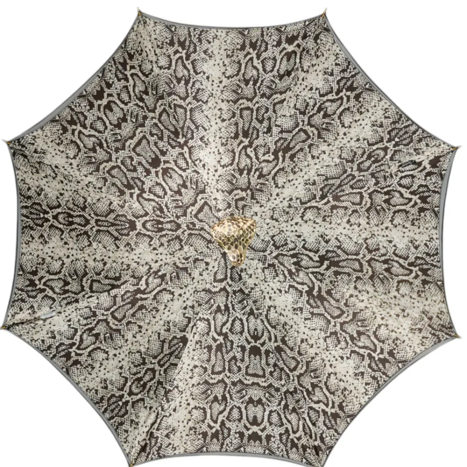 Discount Il Marchesato Snake Charmer: Umbrella with Cobra Handle in Gold