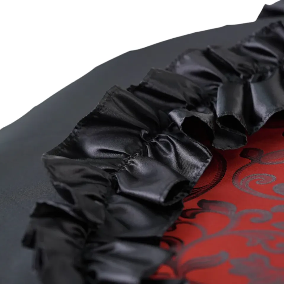 New Il Marchesato Special Edition Umbrella Featuring Black Ruffles and Silver-Plated Acc
