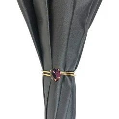 Sale Il Marchesato Splendido ombrello grigio con viola chiaro all'interno