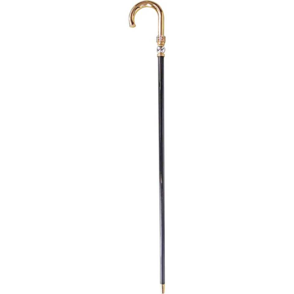 Fashion Il Marchesato Stick a piedi per l'uomo in ottone - 24k Gold placcati con sfera argentata