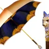 Online Il Marchesato Umbrella with Hand-Painted Golden Wolf