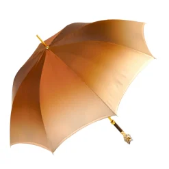Online Il Marchesato Umbrella with Hand-Painted Golden Wolf