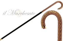 New Il Marchesato Una bastone da passeggio lussuoso con centinaia di cristalli Fuscia.
