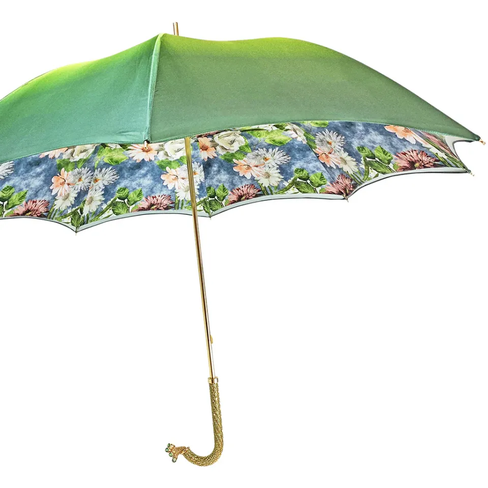 Clearance Il Marchesato Verde gradiente luminoso con design floreale